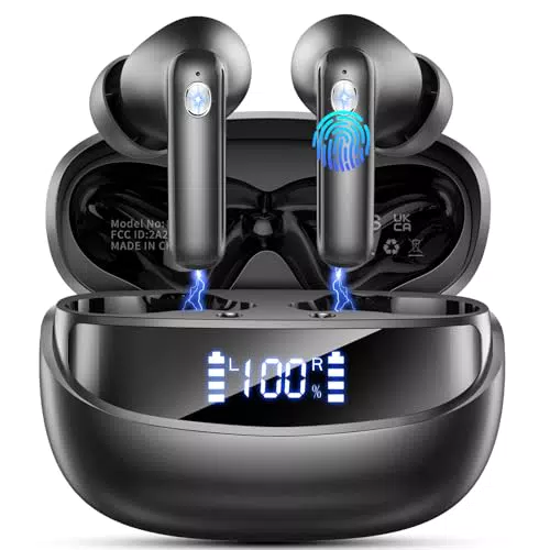 Bluetooth Kopfhörer HiFi Stereo mit ENC Noise Cancelling und 50 Std Spielzeit