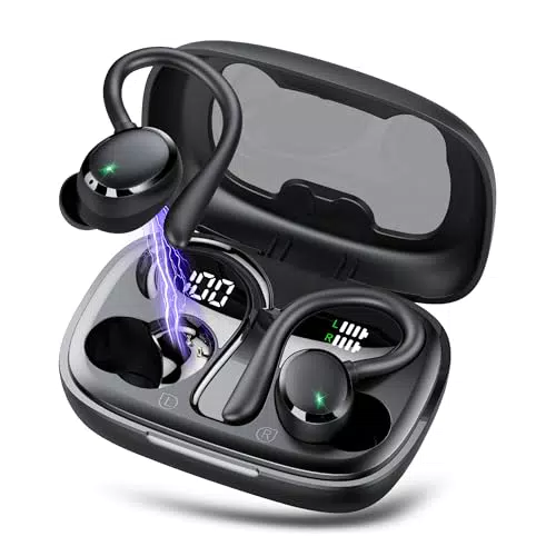 Bluetooth Kopfhörer Sport mit ENC Mic, IP7 wasserdicht, USB-C Touch Control