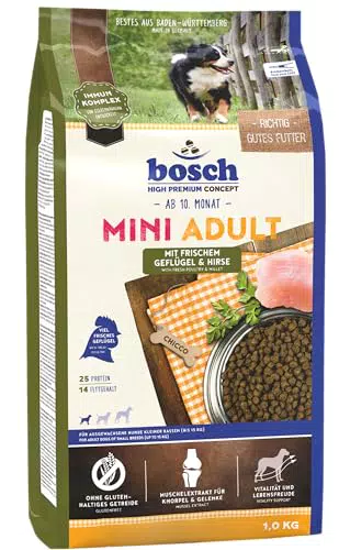 Bosch HPC Mini Adult Hundetrockenfutter mit frischem Geflügel und Hirse