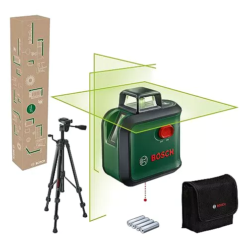 Bosch Kreuzlinienlaser AdvancedLevel 360 mit Premium-Stativ für präzise Ausrichtung