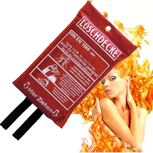 Brandengel Premium Löschdecke DIN EN 1869:2001 für Fettbrände in der Küche