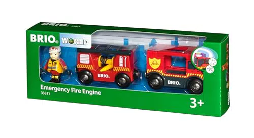 BRIO Feuerwehr Leiterfahrzeug mit Licht und Sound - Modell 33811