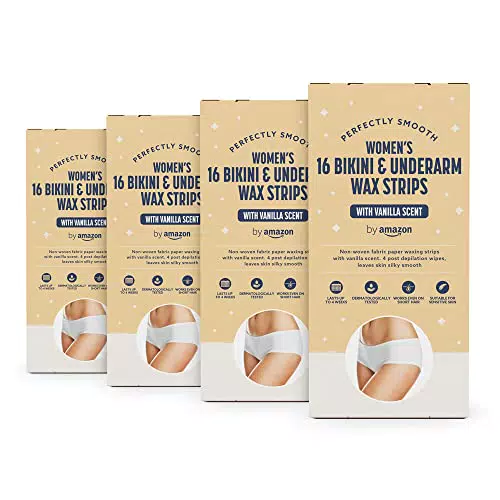 Amazon Bikini-Wachsstreifen mit Vanille-Duft und sanftem Stoffpapier
