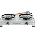Campingaz Camping Cook CV Gaskocher 2-flammig mit stufenlos regelbaren Kochplatten