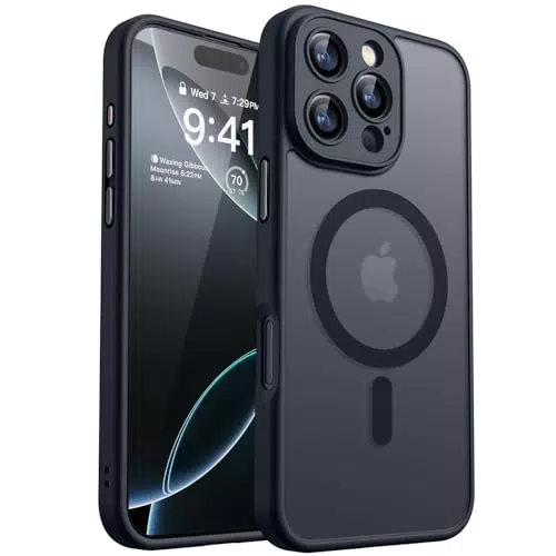 CANSHN iPhone 16 Pro Hülle mit Kameraschutz und Magnetkraft, stoßfest