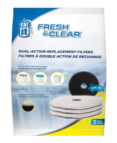 Catit Ersatzreinigungsfilter für 2L Trinkbrunnen - Hochwertiger Wasserfilter