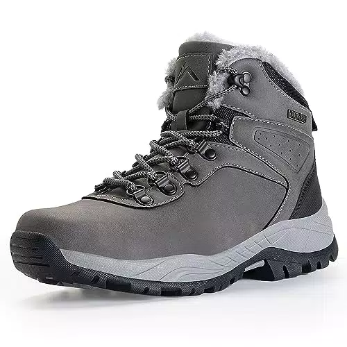 CC-Los Damen Winterschuhe Wasserdicht Warm Gefüttert Rutschfest Schneestiefel