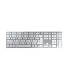 CHERRY KC 6000C Mac-Tastatur, kabelgebunden, deutsches Layout, flüsterleise Tasten