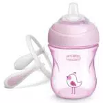 Chicco Trinklernbecher auslaufsicher mit ergonomischer Silikontülle und Anti-Kolik-Ventil