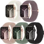 Chinbersky Geflochtenes Nylon Armband für Apple Watch Series 1-10 und Ultra