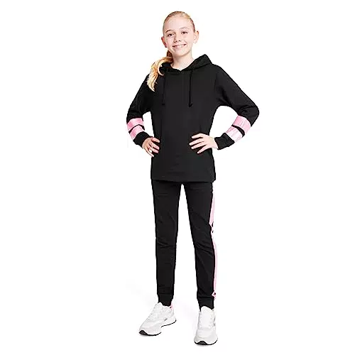 CityComfort Mädchen Trainingsanzug Set mit Hoodie und Hose für Sportaktivitäten