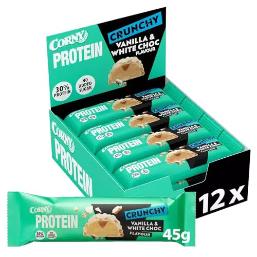 Corny Eiweißriegel Protein Crunchy Vanille, ohne Zuckerzusatz, 30% Protein