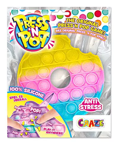 CRAZE PressNPop Fidget Toy - Sensorisches Anti-Stress Spielzeug für Kinder und Erwachsene