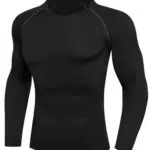 Crewhpo Kompressionsshirt Herren Langarm - Atmungsaktives Fitnessshirt für Training