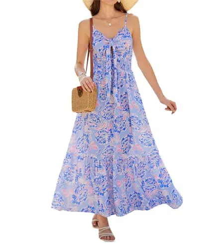 Ladies Fashion V-Ausschnitt Cami Kleid A-Linie Freizeitkleid für Frühling und Herbst