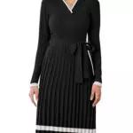 Elegantes Strickkleid A-Linie Langarm Pulloverkleid von [Brand]