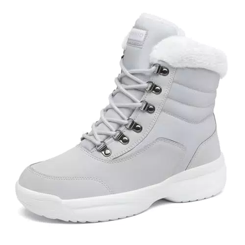DANNTO Winterstiefel Damen - Gefütterte Wanderschuhe für den Winter