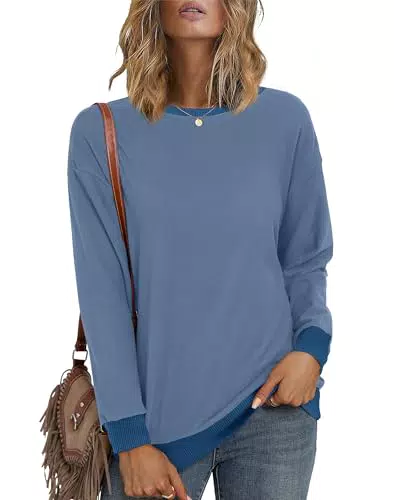 Desol Rundhals-Sweatshirt Damen - Bequemer Pullover Langarm für den Herbst