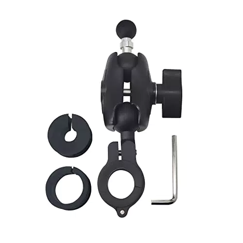 Ram Mount 1-Zoll-Kugelkopf mit Zweiloch-Verbindungsarm für Motorräder und Fahrräder