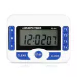 Küchentimer Digital, 4-Kanal Countdown Timer für unabhängige Gruppen