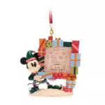 Disney Store - Micky Maus Weihnachtsfotorahmen mit Elfenkostüm und Aufhängung