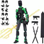 DKIIL T13 Actionfigur - 3D-gedruckte, bewegliche Figur mit Waffen und Händen