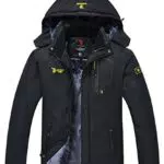 donhobo Herren Fleecejacke Winter Softshelljacke Winddicht Wasserdicht Atmungsaktiv