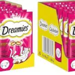 Dreamies Katzensnacks mit Katzenminze - Knusprige und cremige Leckerlis für Katzen