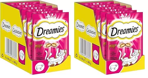 Dreamies Katzensnacks mit Katzenminze - Knusprige und cremige Leckerlis für Katzen