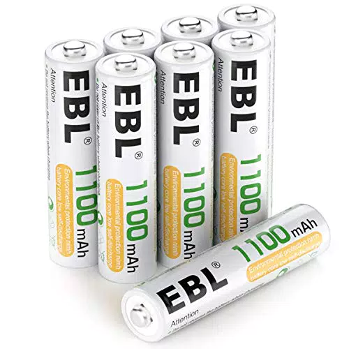 EBL AAA Akku 1100mAh 8 Stück - wiederaufladbare Batterien AAA