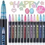 ECtury Glitzerstifte – Magische Bastelstifte für Kinder, Geschenke für Mädchen