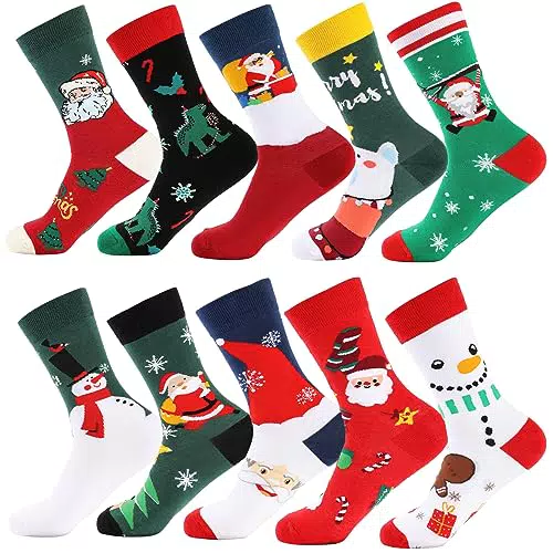EDWINENE Weihnachtsmotivsocken für Damen und Herren – Lustige Socken für Geschenke