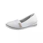 Elara Damen Ballerina Pumps mit Keilabsatz Chunkyrayan 483