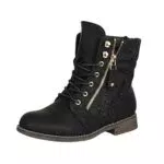 Elara Damen Stiefeletten Chunky Boots Modell B9812-KB