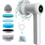 Reinigungsbürste mit LED-Anzeige – Handheld Spin Scrubber für Haushalt und Auto
