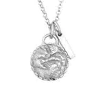 Elli Halskette Silber 925 mit Vintage Ornament Anhänger für Damen und Mädchen