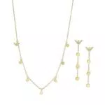 Emporio Armani Damenset Kette und Ohrringe EGS3064SET aus Edelstahl