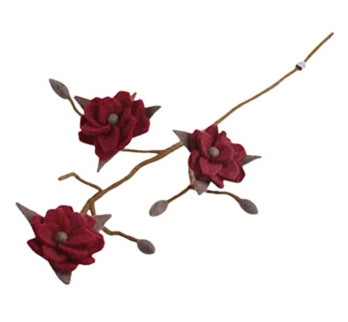 Én Gry & Sif Zweig-Magnolie im skandinavischen Stil – Handgefertigte Deko-Blume