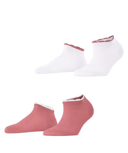 ESPRIT Damen Sneakersocken Romantic Multipack kurz einfarbig