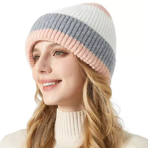 Evolyline Beanie Mütze für Damen und Herren - Atmungsaktive Wollmütze für den Winter