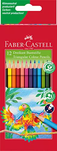Faber-Castell 116512 Buntstifte Dreikantform im Kartonetui