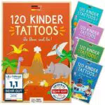 Famifidus 120 hautfreundliche Kinder Tattoos I Dermatologisch SEHR GUT I Kinder Tattoo MADE IN GERMANY I Tattoo Kinder I Unsere Tattoos für Kinder