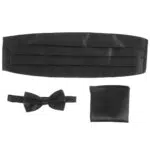 FAVOMOTO Kummerbund Set für Herren – Elegante Fliege und Einstecktuch