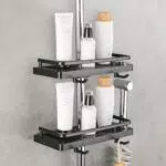 FIISAYL Duschablage ohne Bohren, verstellbares Duschregal für Badezimmer Organizer