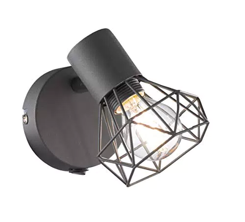 Fischer & Honsel Wandspot RAN, E14 max. 40 Watt, mit Schalter, 1-flammig