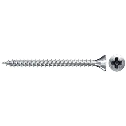fischer Spanplattenschraube FSPII 5,0 x 30 Senkkopf Vollgewinde Kreuzschlitz