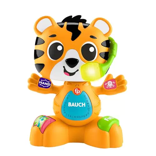 Fisher-Price Lernspielzeug Beat Bande Tiger Justin mit Geräuschen und Lichtern
