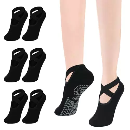 Flintronic Antirutsch Yoga Socken für Damen und Herren – Perfekt für Sport und Zuhause