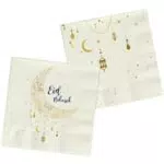 Folat Eid Mubarak Ramadan Dekoration Servietten Stern Mond Zubehör