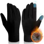 FORVEVO Winterhandschuhe Herren, Fleece gefüttert, Touchscreen, winddicht